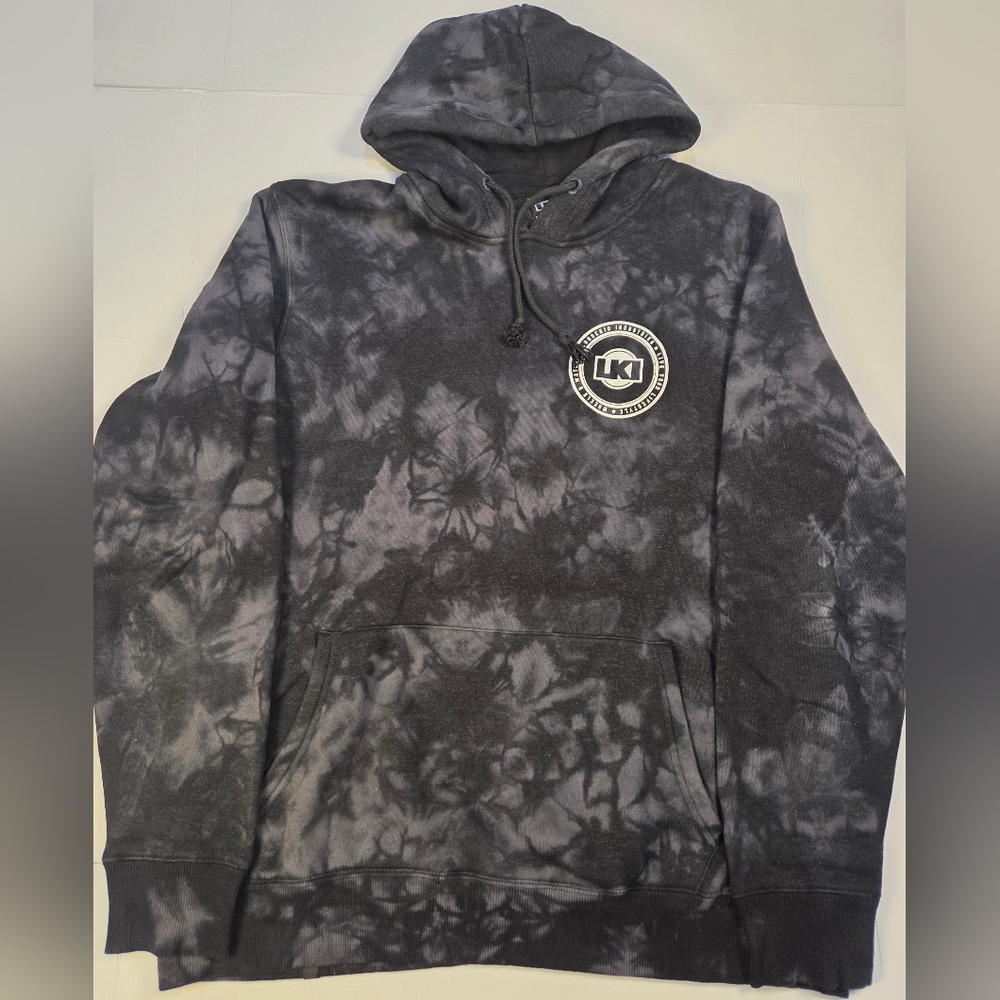 Men's Black Tie-Dye Hoodie